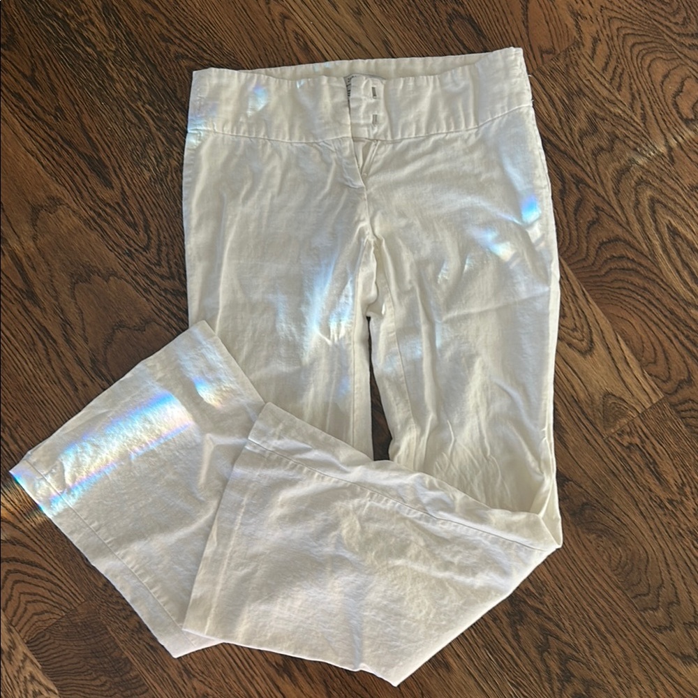 Zara White Linen Pants